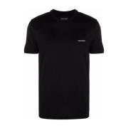 Emporio Armani T-Shirts Black, Herr