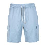 Eleventy Bomullsblandning Bermuda Shorts Blue, Herr