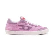 Diesel S-Leroji Low W - Låga sneakers i mesh och mocka Pink, Dam