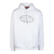 Diesel Sweatshirt White, Herr