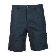 Aspesi Bomull Bermuda Shorts Blue, Herr