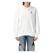 Off White Pil Crew Neck Tröja White, Dam