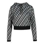 Guess Casual Sweatshirt med Polyesterblandning Black, Dam