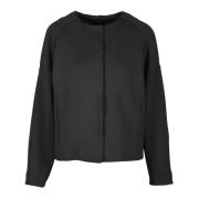 Max Mara Fritidsjacka i polyester elastanblandning Black, Dam