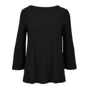 Max Mara Fritidsblus i polyester elastan Black, Dam