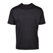 Emporio Armani Silke Bomull T-shirt Black, Herr