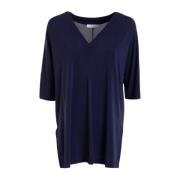 Max Mara Elegant Locarno Blus Blue, Dam