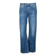 Alexander McQueen Bomulls Jeans Blue, Dam