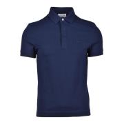 Lacoste Bomull Elastan Polo Skjorta Blue, Herr