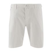 Jacob Cohën Snygga Casual Shorts för Män White, Herr