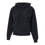 New Balance Svart Polar Fleece Full Zip Sweatshirt Black, Dam