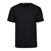 Comme des Garçons Play Bomull T-shirt med Lekfullt Design Black, Herr