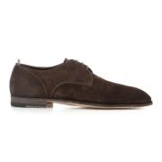 Officine Creative Mörkbruna Läder Derby Skor Brown, Herr