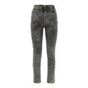 Manila Grace Damjeans med Strass Gray, Dam