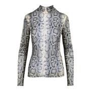 Sportmax Elegant Blus med Stretchigt Tyg Multicolor, Dam