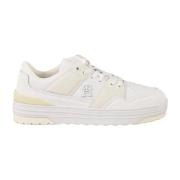 Tommy Hilfiger Läder Sneakers med Gummisula White, Dam