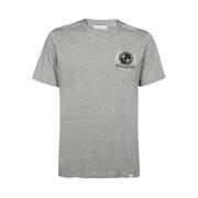 Les Deux Ribbad bomull T-shirt Gray, Herr