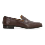 Bally Kornigt Läder Loafers Brown, Herr