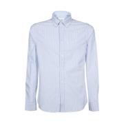 Les Deux Kristian Bomullsskjorta med Button-Down Krage Blue, Herr