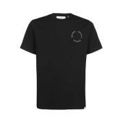 Les Deux Bomull Logo Print T-shirt Black, Herr