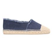 Castañer Canvas Espadriller med Flätad Snörning Sula Blue, Dam