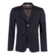 Thom Browne Klassisk ullblazer Blue, Herr