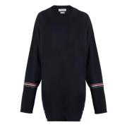 Thom Browne Randig Merinoulltröja Blue, Dam