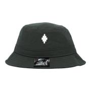 Marcelo Burlon Cross Bucket Hat - Stilfull och Trendig Black, Herr