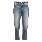 Icon Denim Baggy Jeans med Bakre Logomärke Blue, Herr