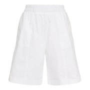 Fabiana Filippi Bomulls Bermuda Shorts White, Dam