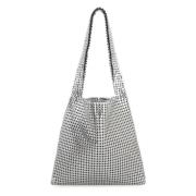 Paco Rabanne Stilren Hobo-väska med Snap-stängning Gray, Dam