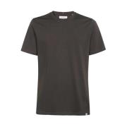 Les Deux Räfflad bomull T-shirt Gray, Herr