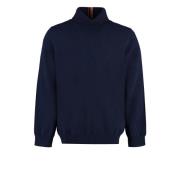 PS By Paul Smith Räfflad Cashmere Turtlenecktröja Blue, Herr