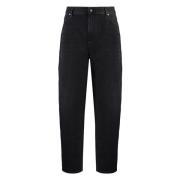 TotêMe Vida jeans med metallknappar Black, Dam