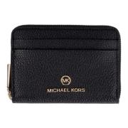 Michael Kors Läder dragkedja plånbok Black, Dam