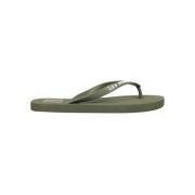 Les Deux Gummistrandslip-ons Green, Herr