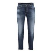 PT Torino Reggae Tapered Fit Jeans med Baklogo Label Blue, Herr