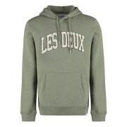 Les Deux Crane Ekologisk Bomull Hoodie Green, Herr