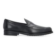 Tod's Kalvskinn Penny Bar Loafers Black, Herr