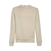 Les Deux Bomulls Crew-Neck Sweatshirt Beige, Herr