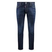 Dsquared2 Sliten Skater Slim Fit Jeans Blue, Herr