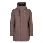 Herno Huvad tekniskt tyg parka Brown, Herr