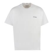 Les Deux Diego Logo Bomull T-Shirt White, Herr