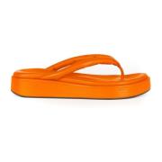 Cortana Geisha, platt sandal orange Orange, Dam