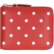 Comme des Garçons Polka-dot Läderplånbok Red, Herr