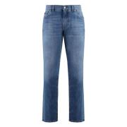 Dolce & Gabbana Bomullsjeans med metall detaljer Blue, Herr