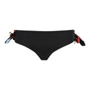 Emilio Pucci Marmo Print Side Bow Bikini Black, Dam