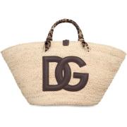 Dolce & Gabbana Toteväska med Leopardmönster Beige, Dam