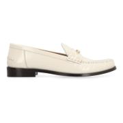 Salvatore Ferragamo Vara Läder Loafers med Horsebit-detalj Beige, Dam