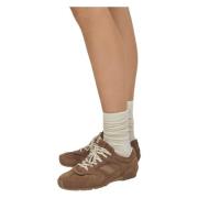 Alohas Tb.56 Mocka Brun Läder Sneakers Brown, Dam